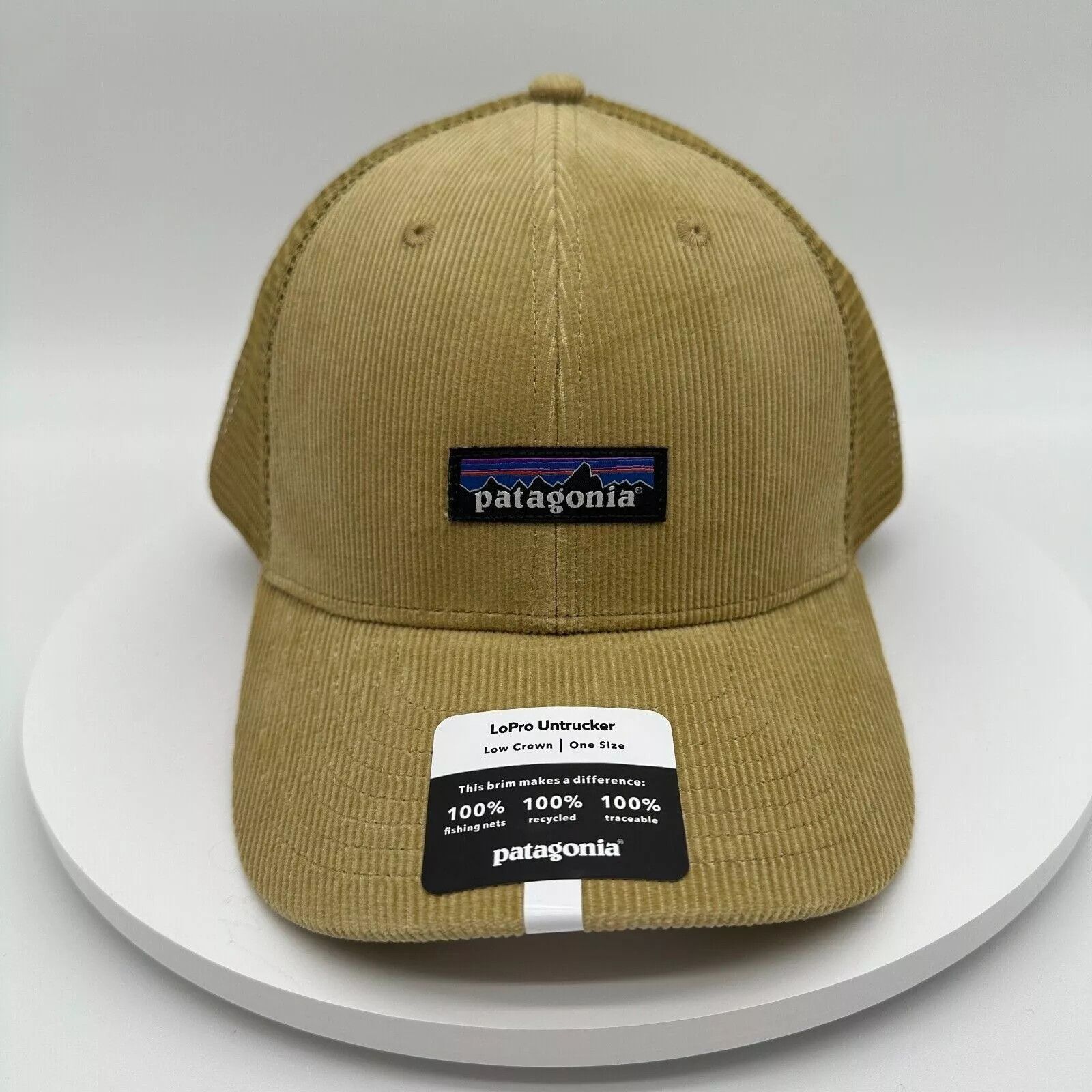 Patagonia Patagonia P-6 Label Hat Corduroy Moray Khaki Unisex NEW Size ONE SIZE - 7 Thumbnail