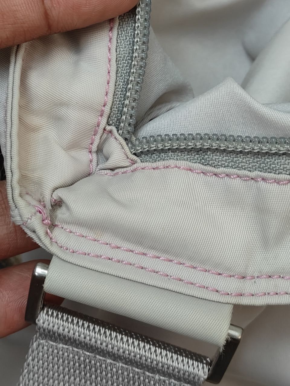 Prada Prada Sling Bag Pink Threading with Pink Logo Size ONE SIZE - 19 Thumbnail