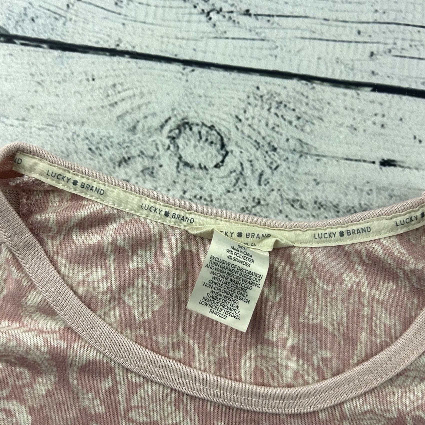 Lucky Brand Lucky Brand Short Sleeve Top Women's Small Pink Shirt Women S Pink Lucky Brand Short Sleeve T-Shirt XS-Small Size S / US 4 / IT 40 - 2 Thumbnail