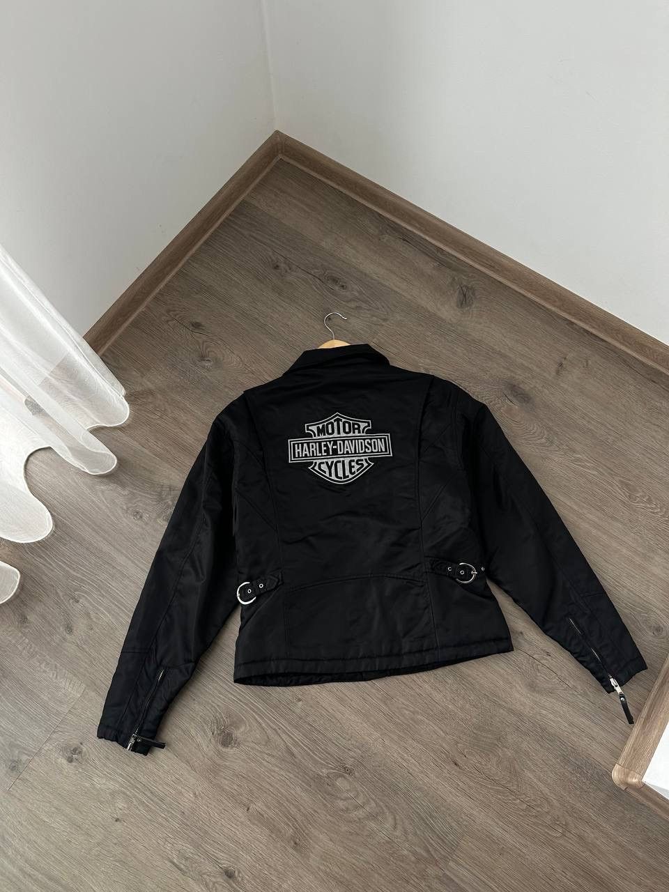 Harley Davidson × Vintage Vintage Harley Davidson Black Moto Big Logo Jacket Size US M / EU 48-50 / 2 - 15 Thumbnail