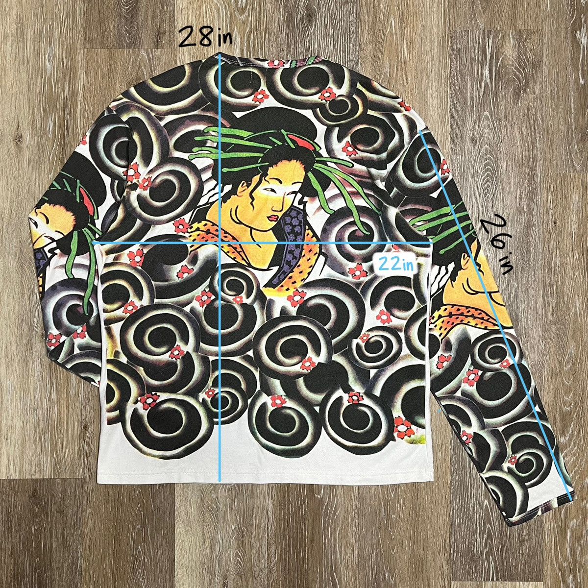 Japanese Brand × Vintage 00s yakuza long sleeve Size US XL / EU 56 / 4 - 2 Thumbnail