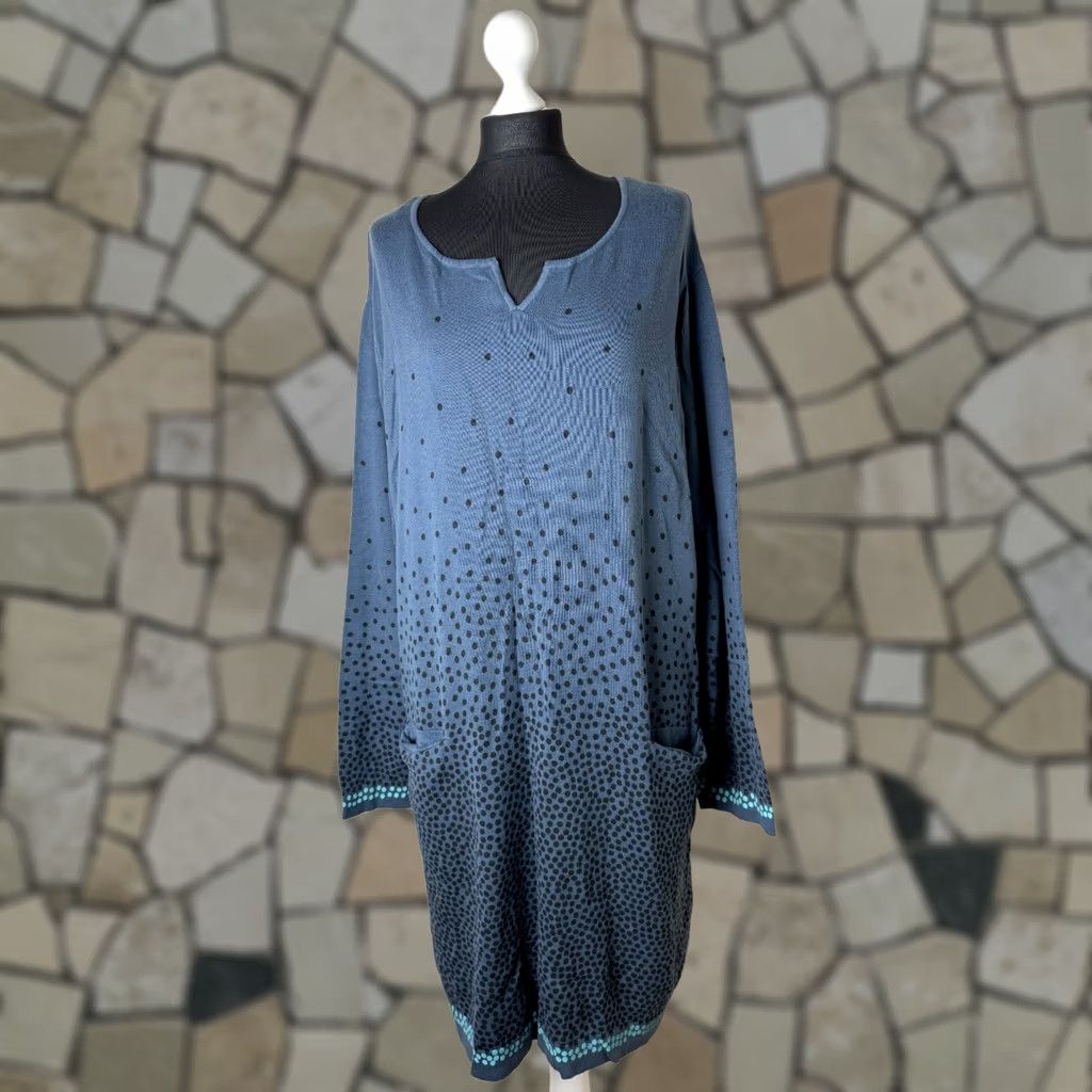 Vintage Gudrun Sjoden Dress Blue Midi XXL Womens Clothing Size XXL / US 16-18 / IT 52-54 - 1 Thumbnail