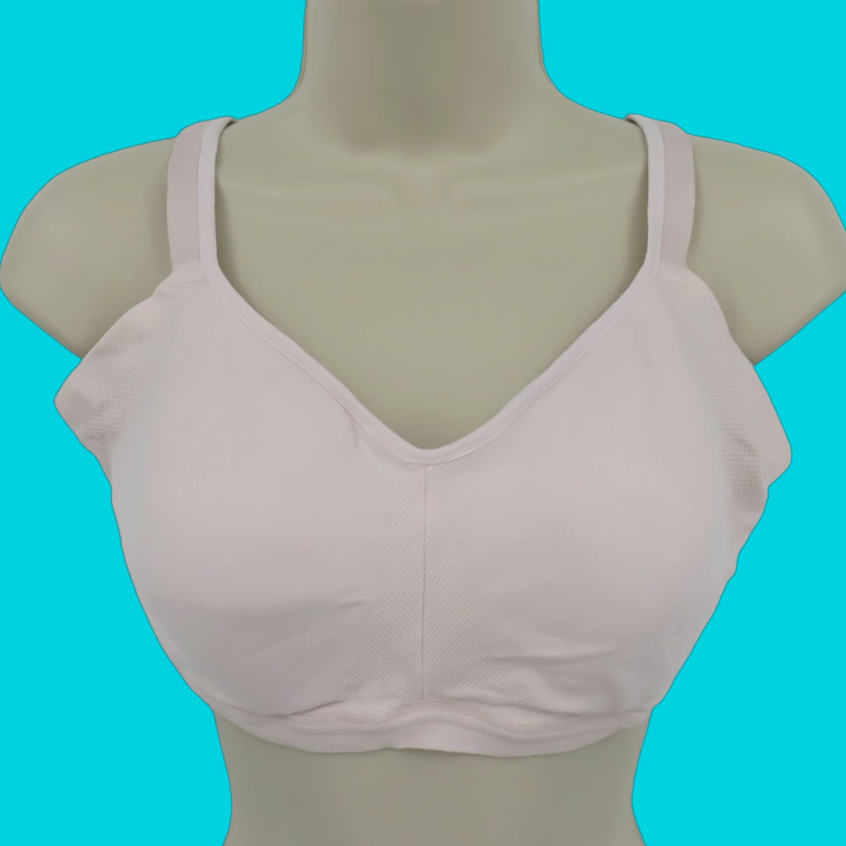 Vintage Olga Bra XL Women Wireless Seamless Smoothing Easy Does It Pink T-Shirt Bra Size ONE SIZE - 1 Thumbnail