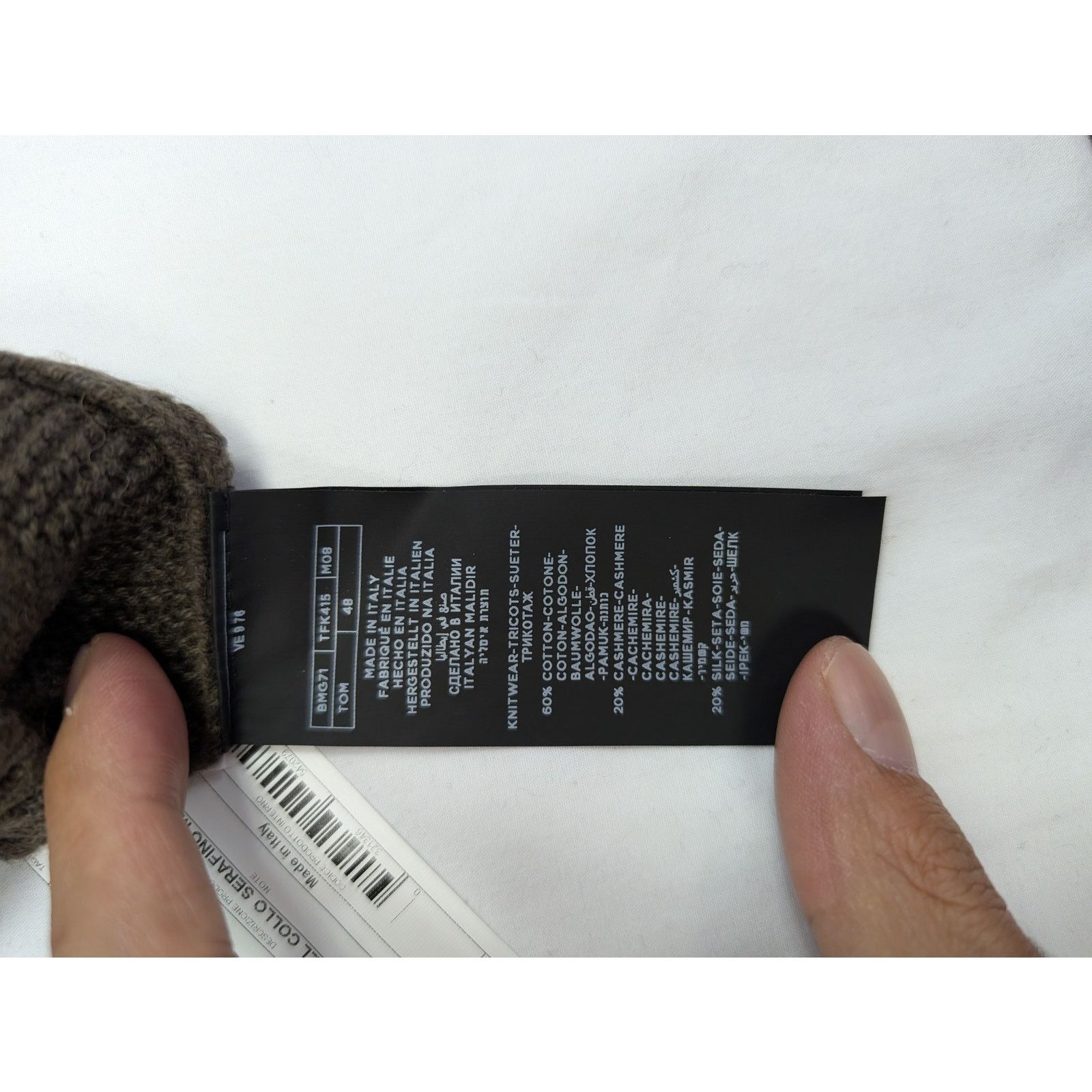 Tom Ford o1rshd1 CC20 Henley Knitwear Sweatshirt in Brown Size US M / EU 48-50 / 2 - 11 Thumbnail