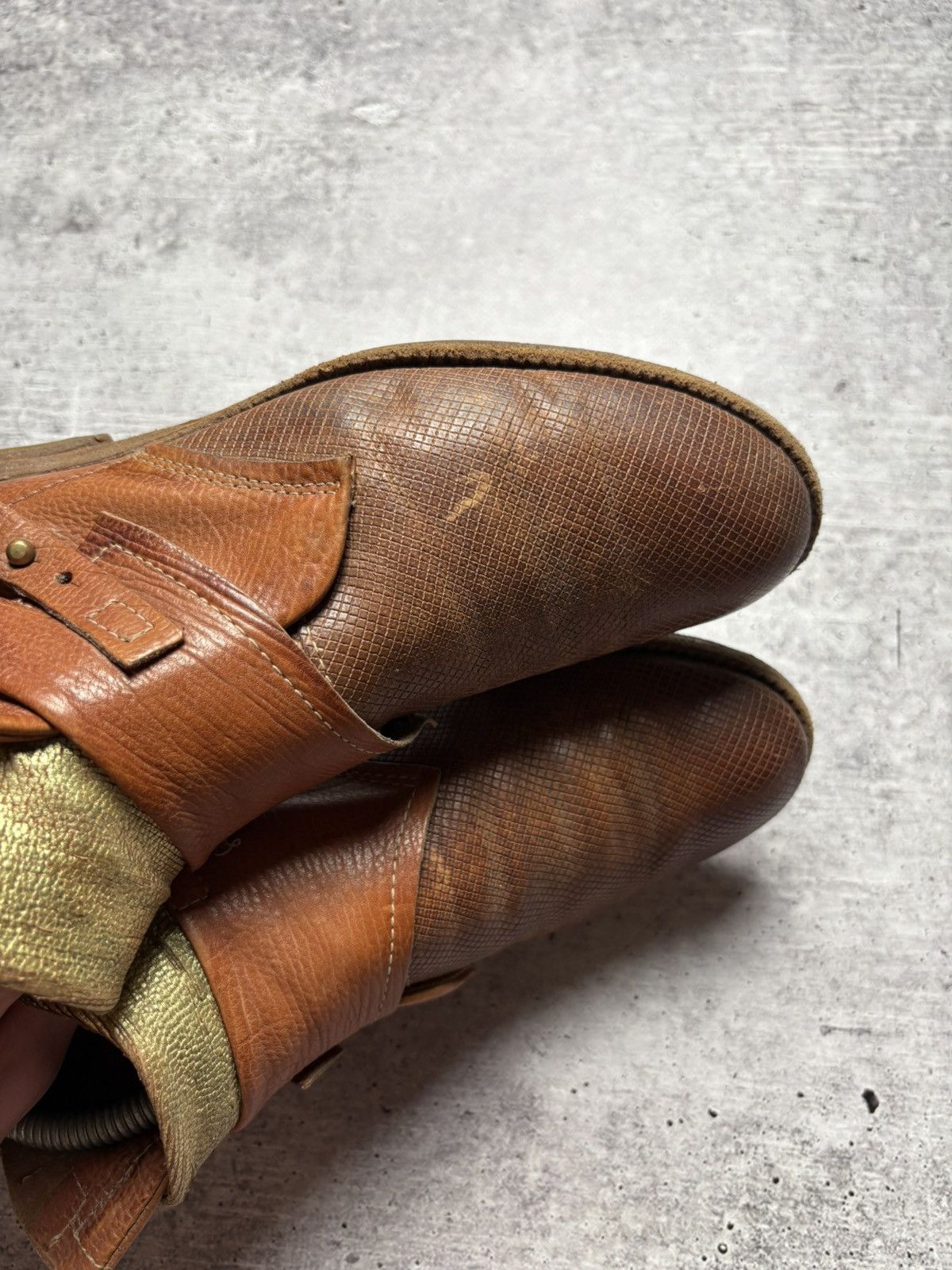 A.S.98 Vintage AS98 AIRSTEP Leather Belted Simon Boots Size US 5 / EU 37 - 10 Thumbnail