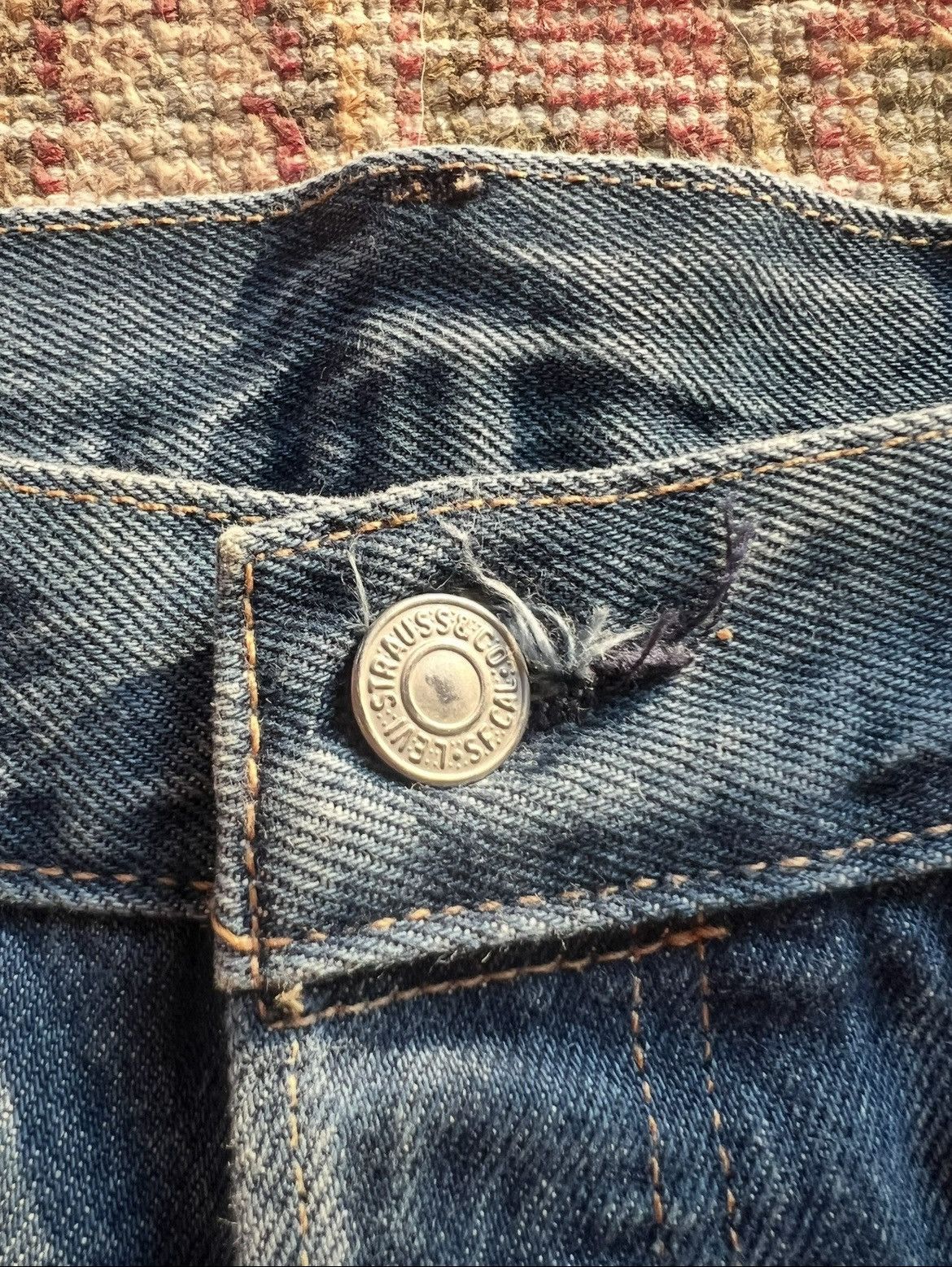 DENIM TEARS × Levi's Denim Tears x Levis Cotton Wreath Jeans Dark Wash Size US 36 / EU 52 - 3 Thumbnail
