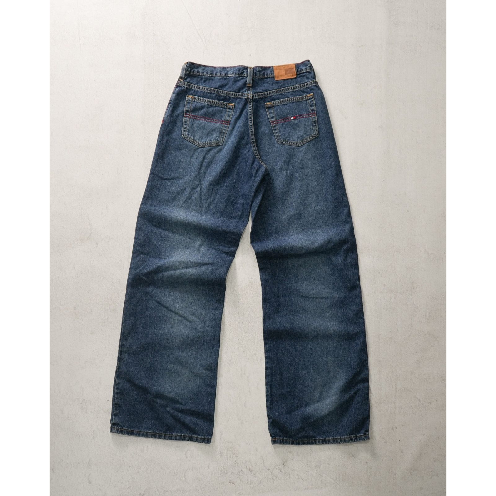 Tommy Hilfiger Vintage 00s Tommy Hilfiger Wide Leg Jeans - Women's 30wx32l Size 30" / US 8 / IT 44 - 2 Thumbnail