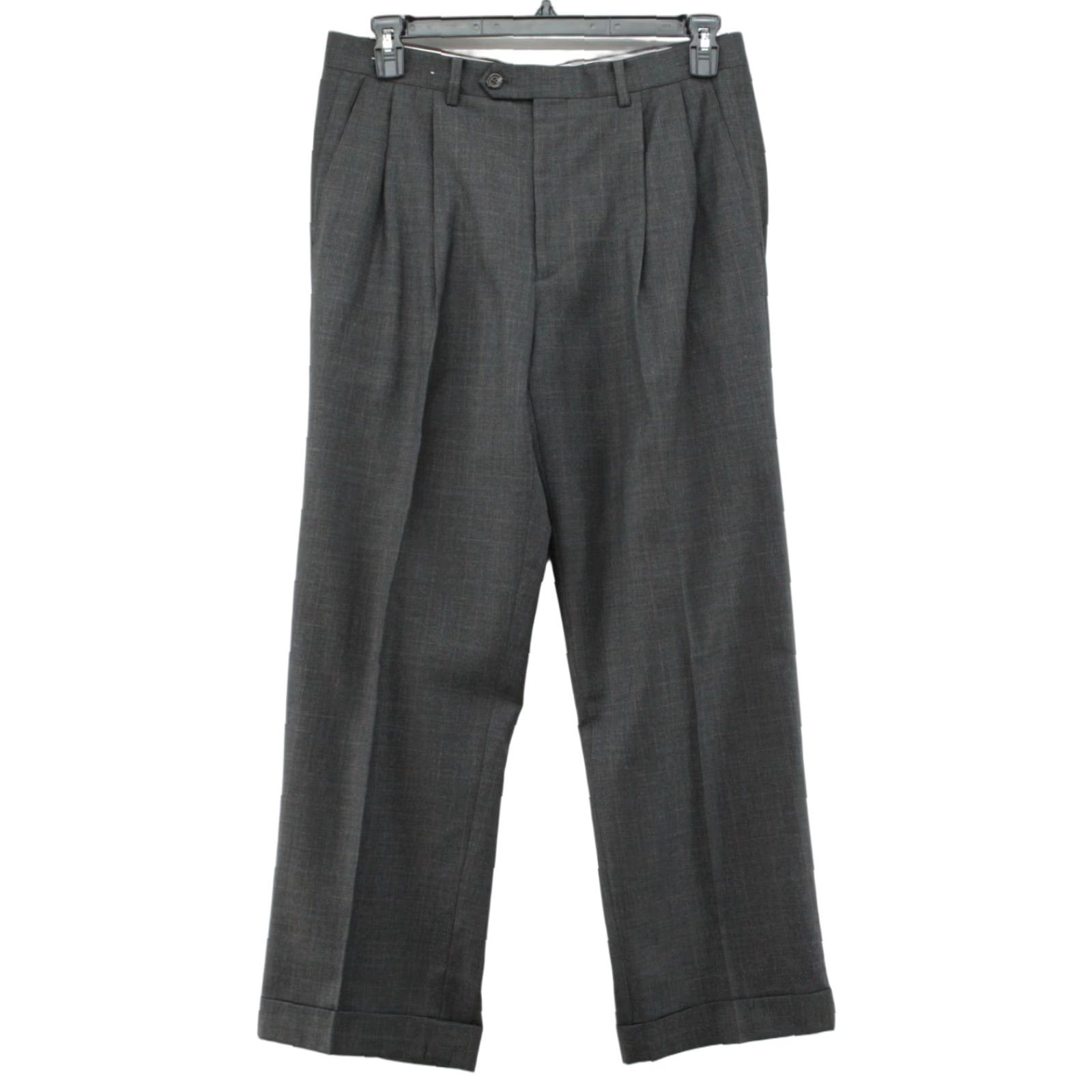 Polo Ralph Lauren Polo Ralph Lauren Pants Men's 34x29 Gray Windowpane Plaid Dress Slack Modern Size US S / EU 44-46 / 1 - 1 Thumbnail