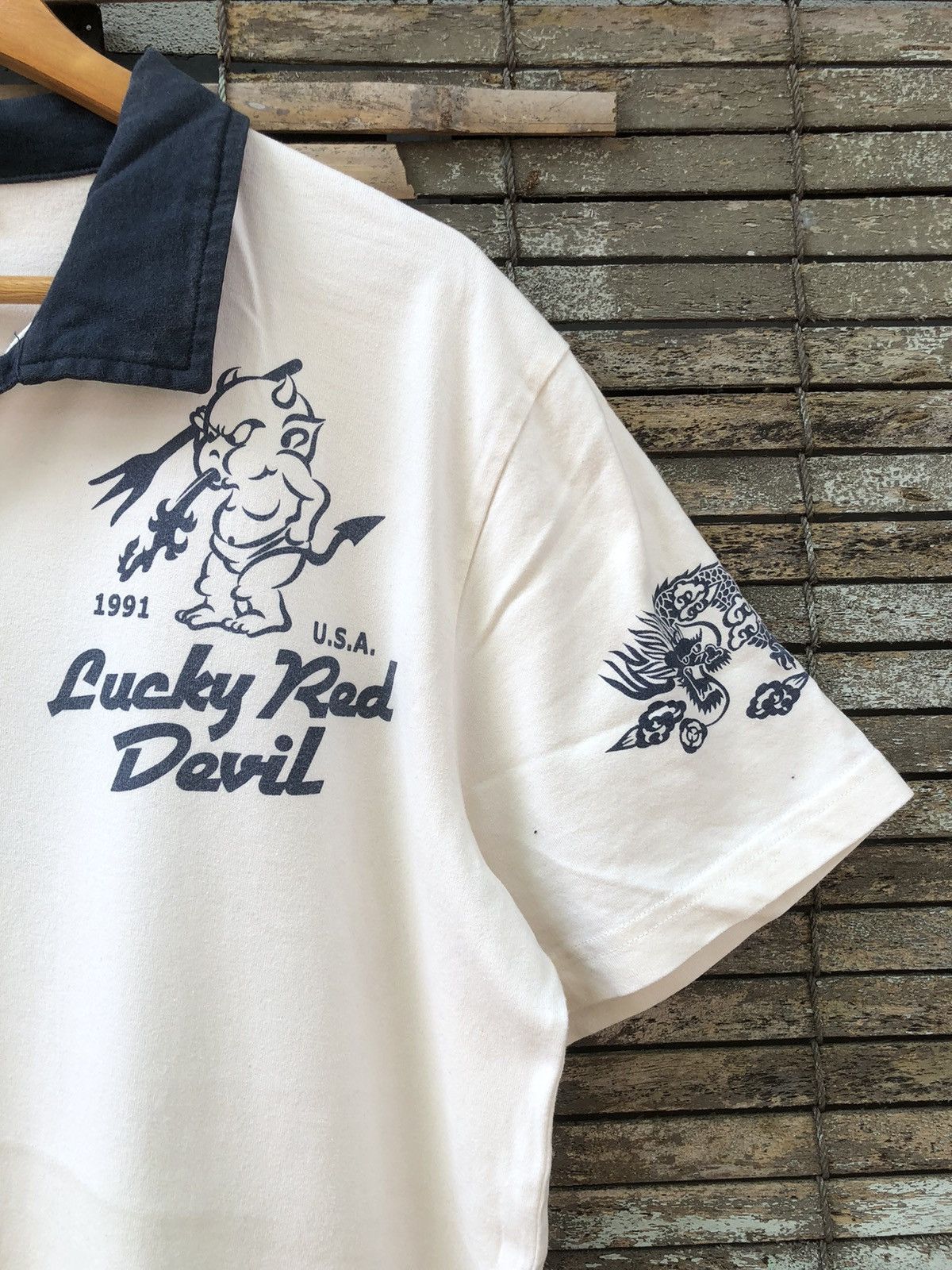 Japanese Brand Vintage Ted Company Lucky Red Devil Tedman Tee Size US L / EU 52-54 / 3 - 13 Thumbnail