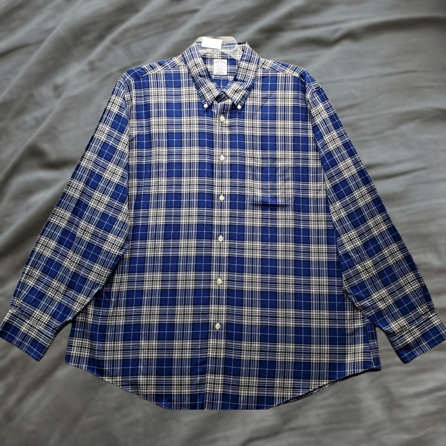 Brooks Brothers Brooks Brothers Shirt Mens 2XL Multi Plaid Pocket Long Sleeve Button Down Casual Size US XXL / EU 58 / 5 - 1 Thumbnail
