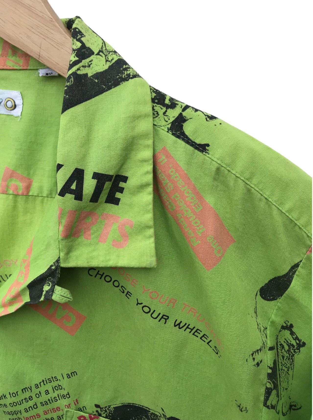 Vintage Vintage Overprinted Skate Button Down Altered Shirt Size US S / EU 44-46 / 1 - 6 Thumbnail