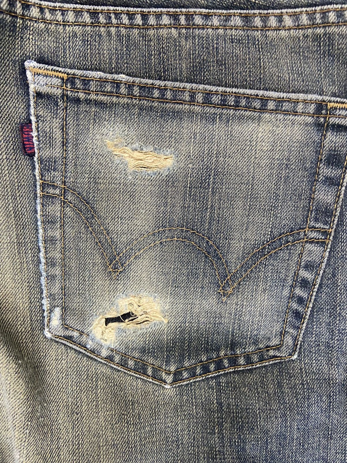 Beauty Beast Vintage Edwin Jeans Distressed Denim if 6 was 9 edwin 505ZZ Size US 33 - 11 Thumbnail