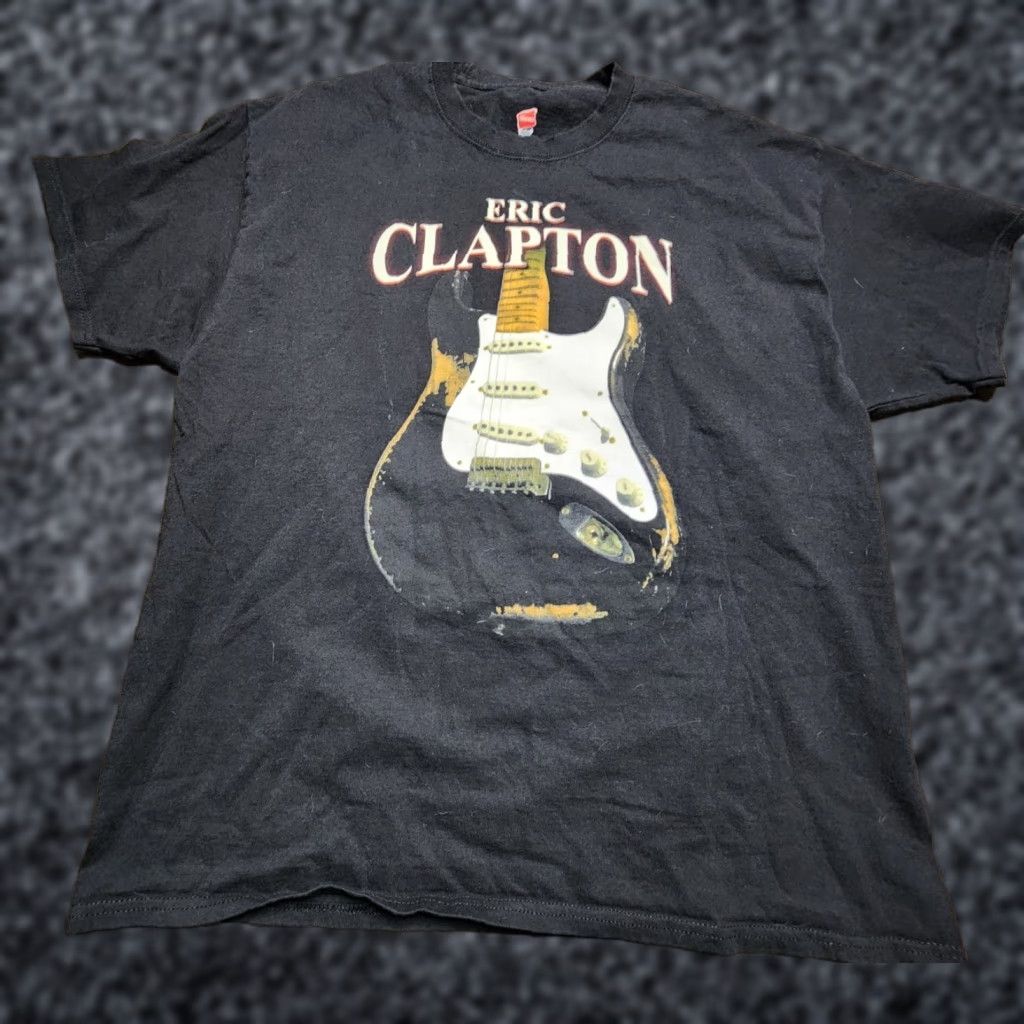 Hanes Mens XL Official Eric Clapton 2017 TOUR T Shirt 50 Years Band Tee Size US XL / EU 56 / 4 - 1 Thumbnail