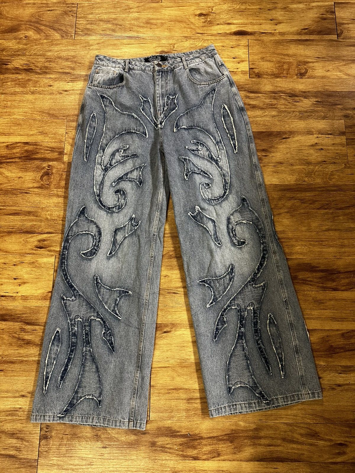 Vale Vale Crystal Black Rain Denim | Grailed 