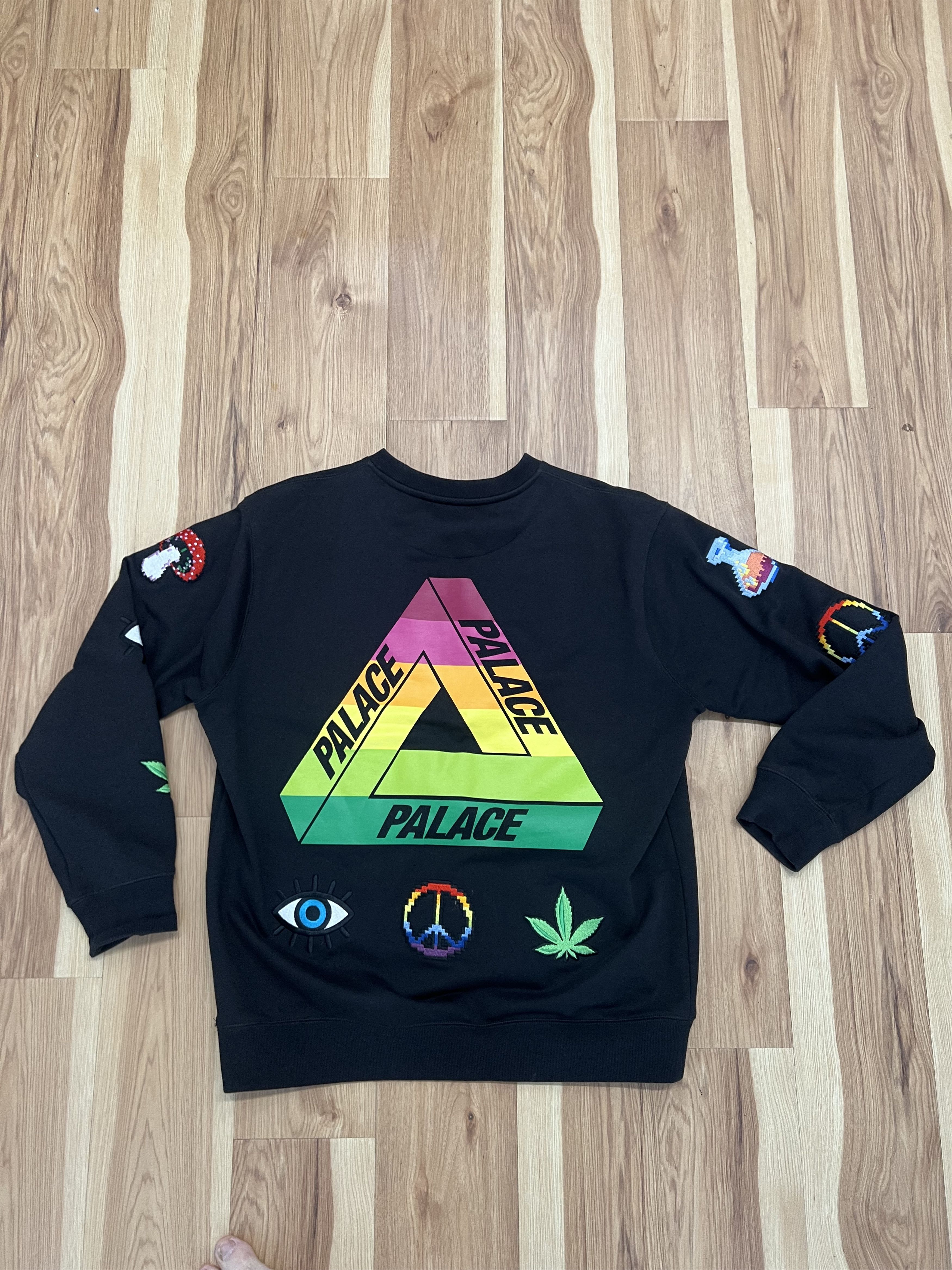 Palace Palace - Mixed Media Bitmap Crewneck Sweatshirt Size US XL / EU 56 / 4 - 2 Thumbnail