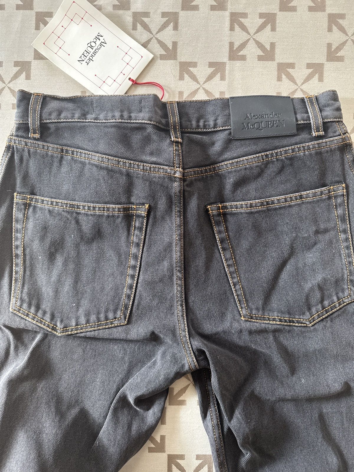 Alexander McQueen Grey raw denim jeans Size US 28 / EU 44 - 6 Thumbnail