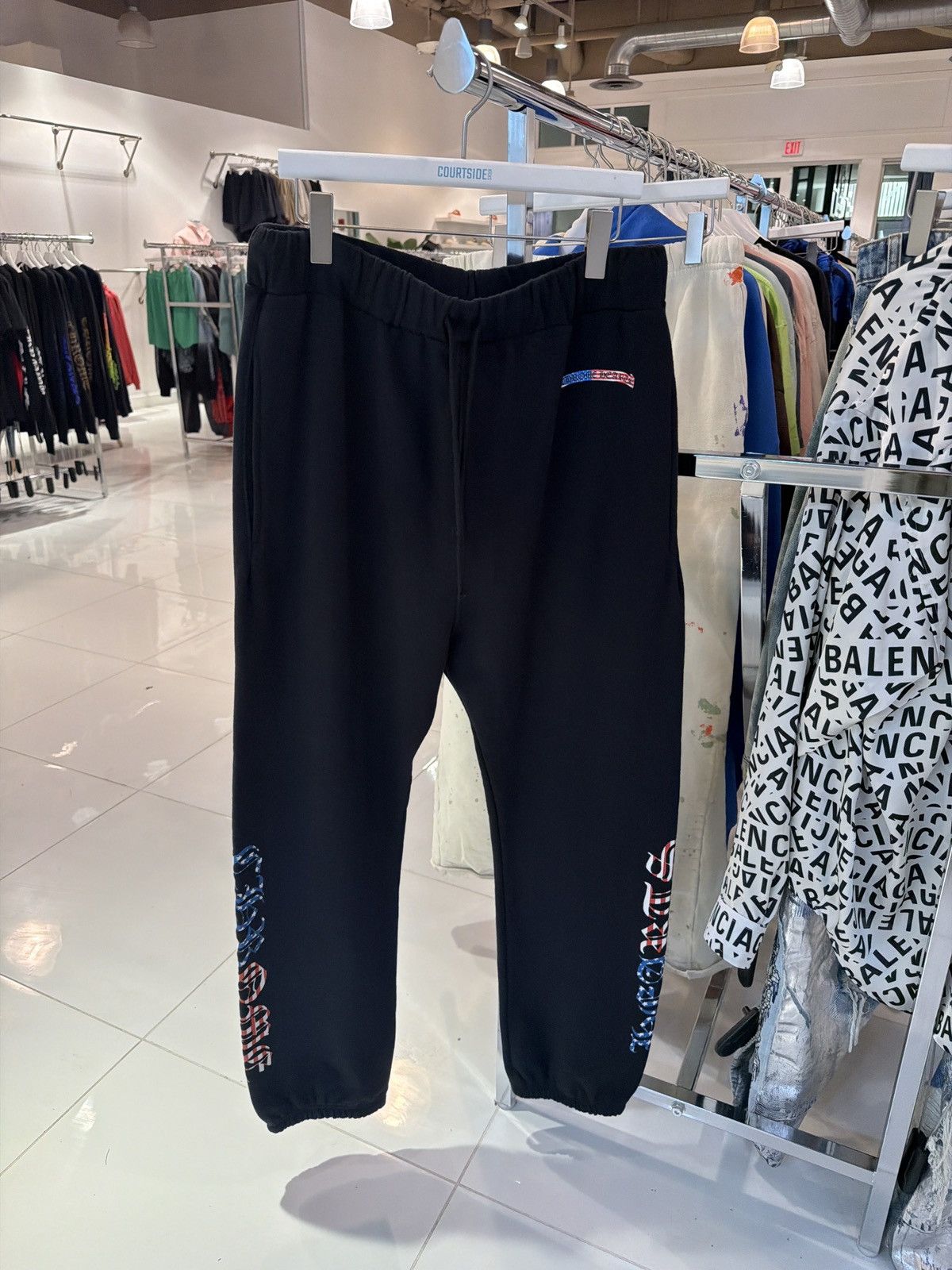 Chrome Hearts Chrome Hearts Matty Boy USA Black Sweatpants Size US 34 / EU 50 - 1 Thumbnail