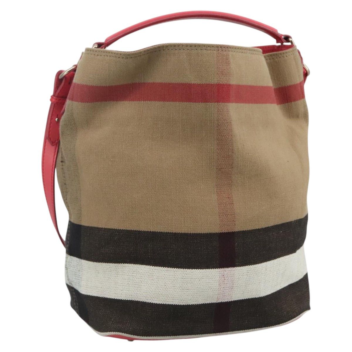 Burberry Ashby Beige Canvas Tote Bag (Pre-Owned), Women's