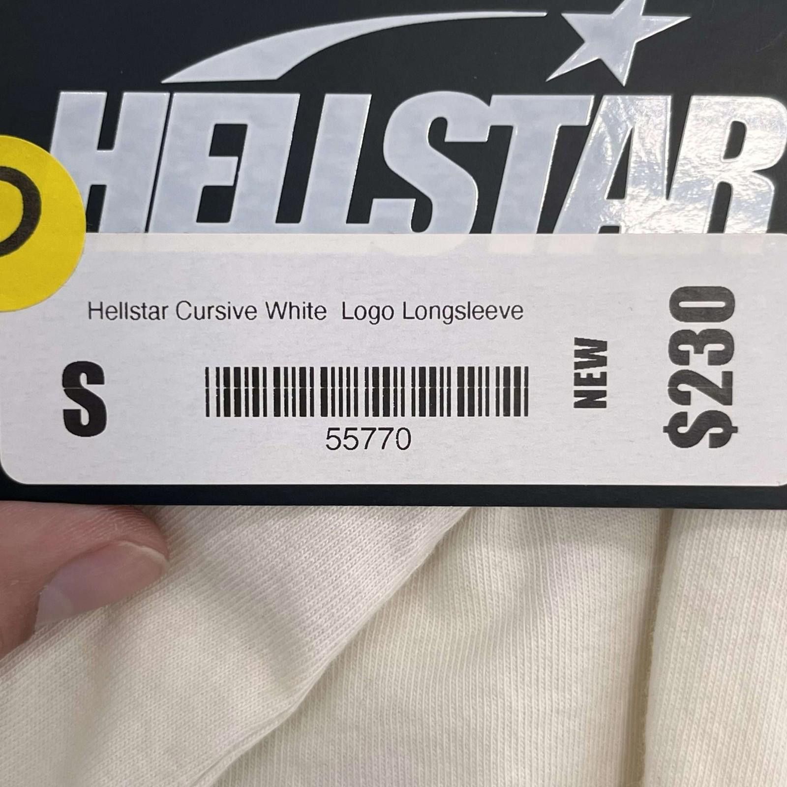 HELLSTAR Hellstar Cursive White Logo Longsleeve New Size US S / EU 44-46 / 1 - 9 Thumbnail