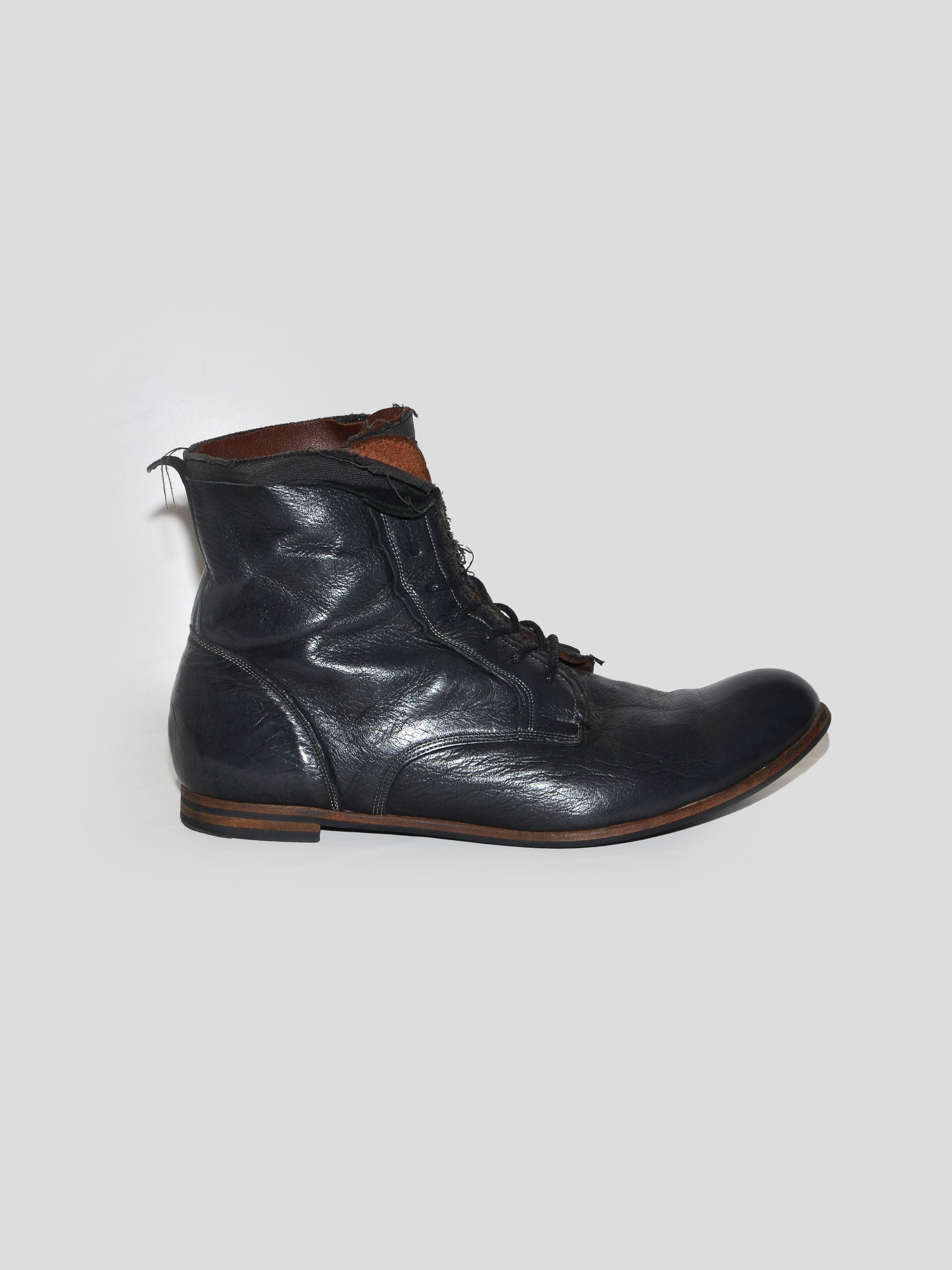 Maison MIHARA YASUHIRO Mihara Yasuhiro 2000s Layered Leather Boots Size US 8.5 / EU 41-42 - 4 Thumbnail