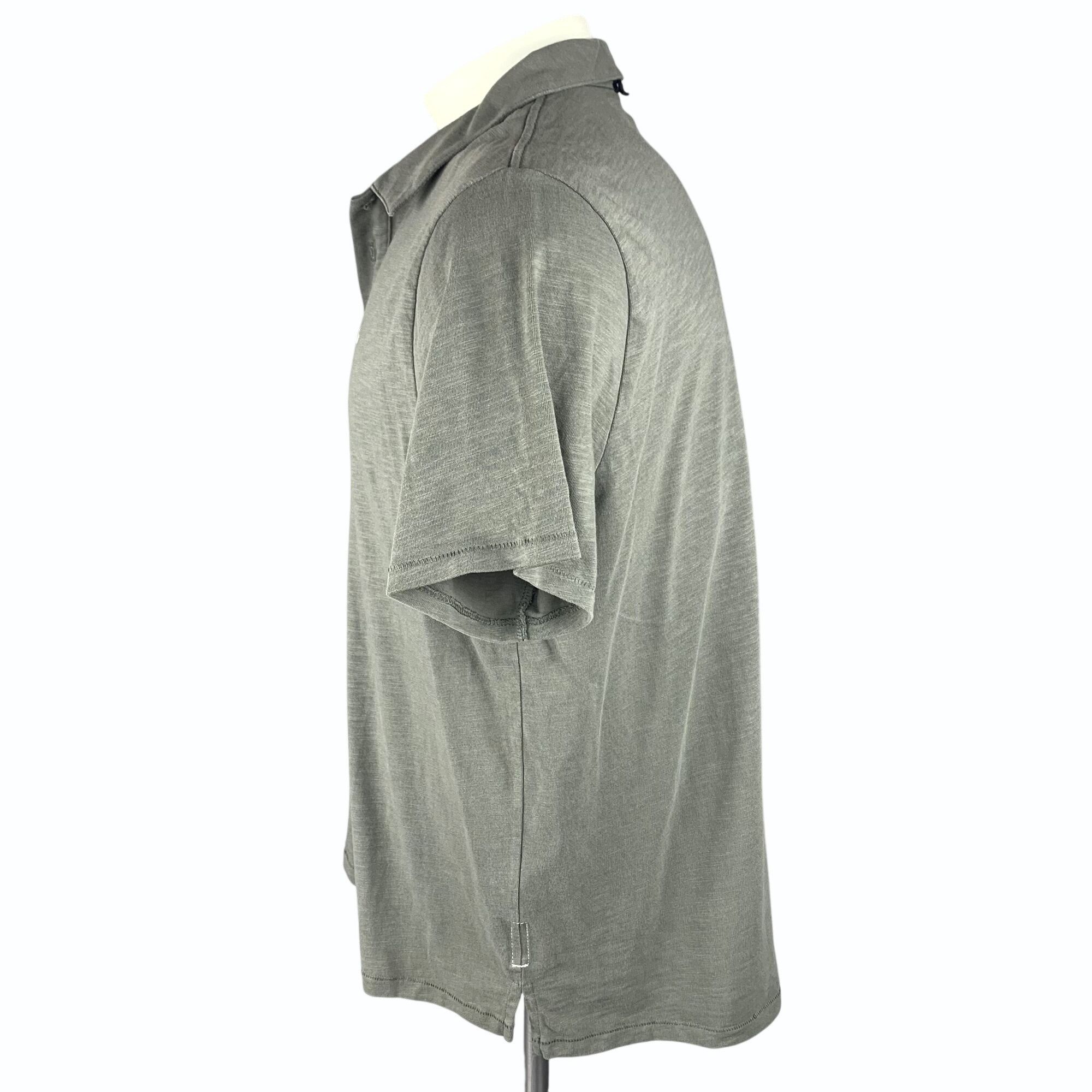 Rag & Bone Rag & Bone Size XXL Mens Sage Green Cotton Polo Shirt Peru Size US XXL / EU 58 / 5 - 5 Thumbnail