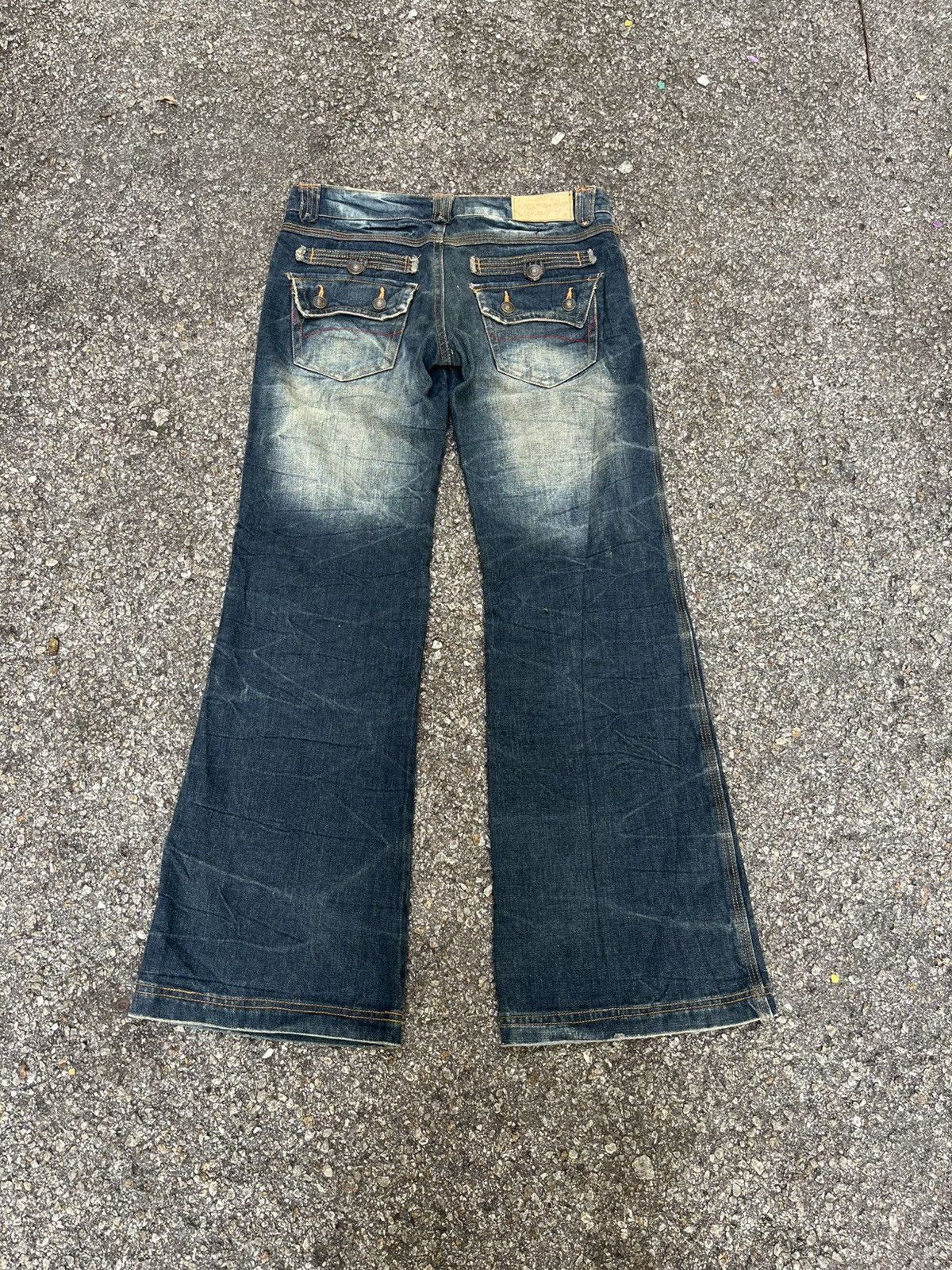 Japanese Brand SUPER FLARE JEANS JAPANESE DENIM BOOT CUT PANT Size 27" / US 4 / IT 40 - 1 Thumbnail