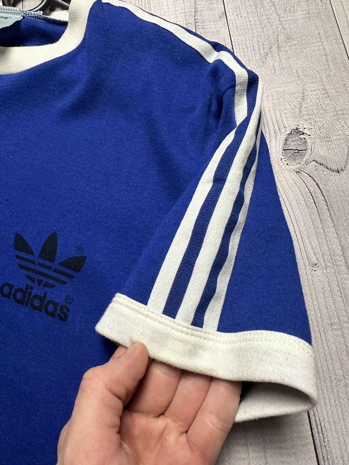 Adidas × Vintage Vintage adidas retro shirt tee logo rare size S West Germany Size US M / EU 48-50 / 2 - 5 Thumbnail