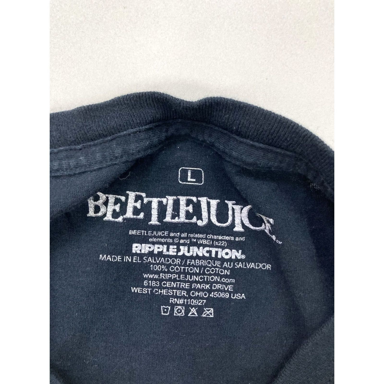 Ripple Junction VINTAGE Beetlejuice Ghost With The Most Graphic T-shirt Men Large Black Short Sleeve Size US L / EU 52-54 / 3 - 4 Thumbnail