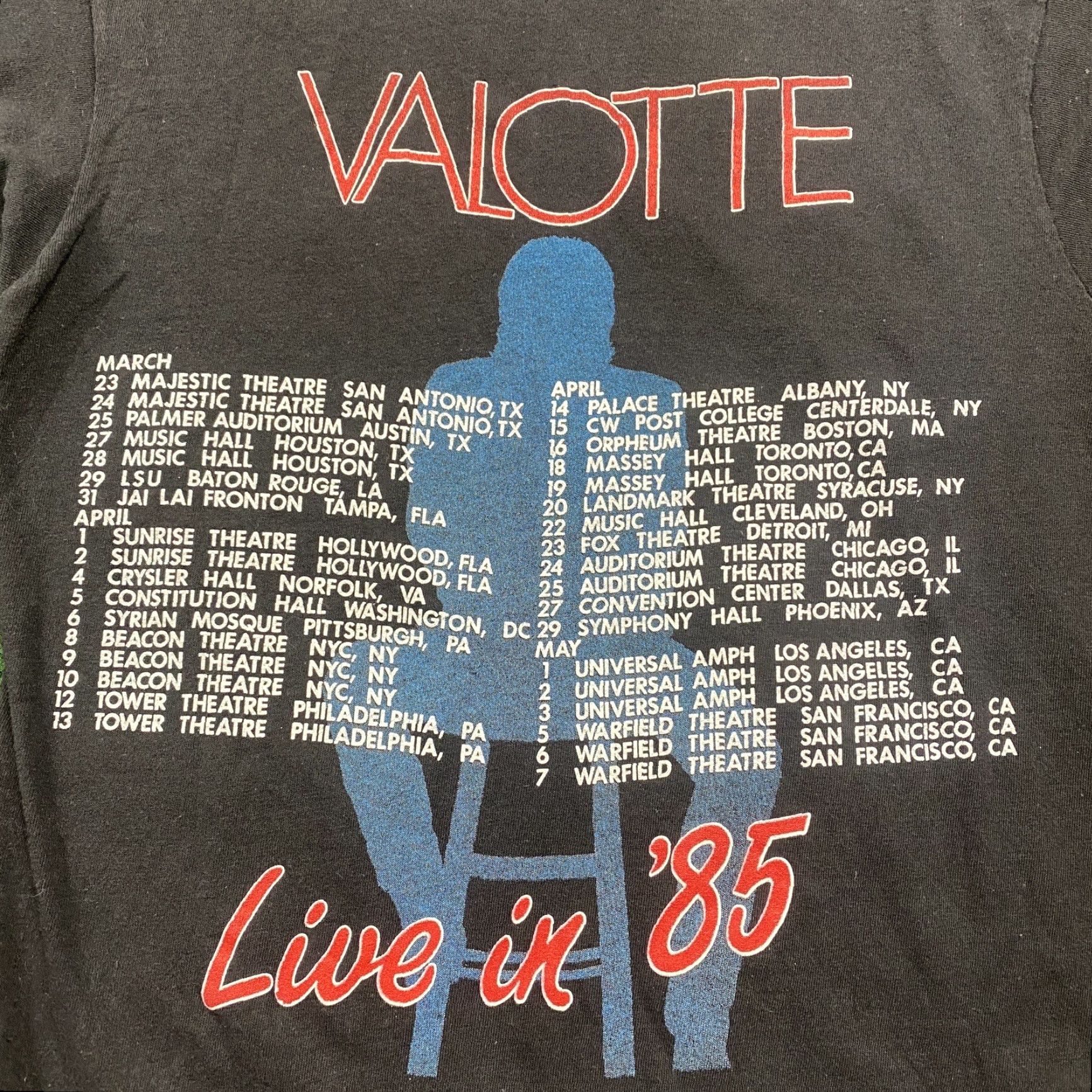 Vintage VINTAGE Julian Lennon Shirt Mens M Black 80S Valotte Rock Pop Band Tee 1985 USA Size US M / EU 48-50 / 2 - 4 Thumbnail