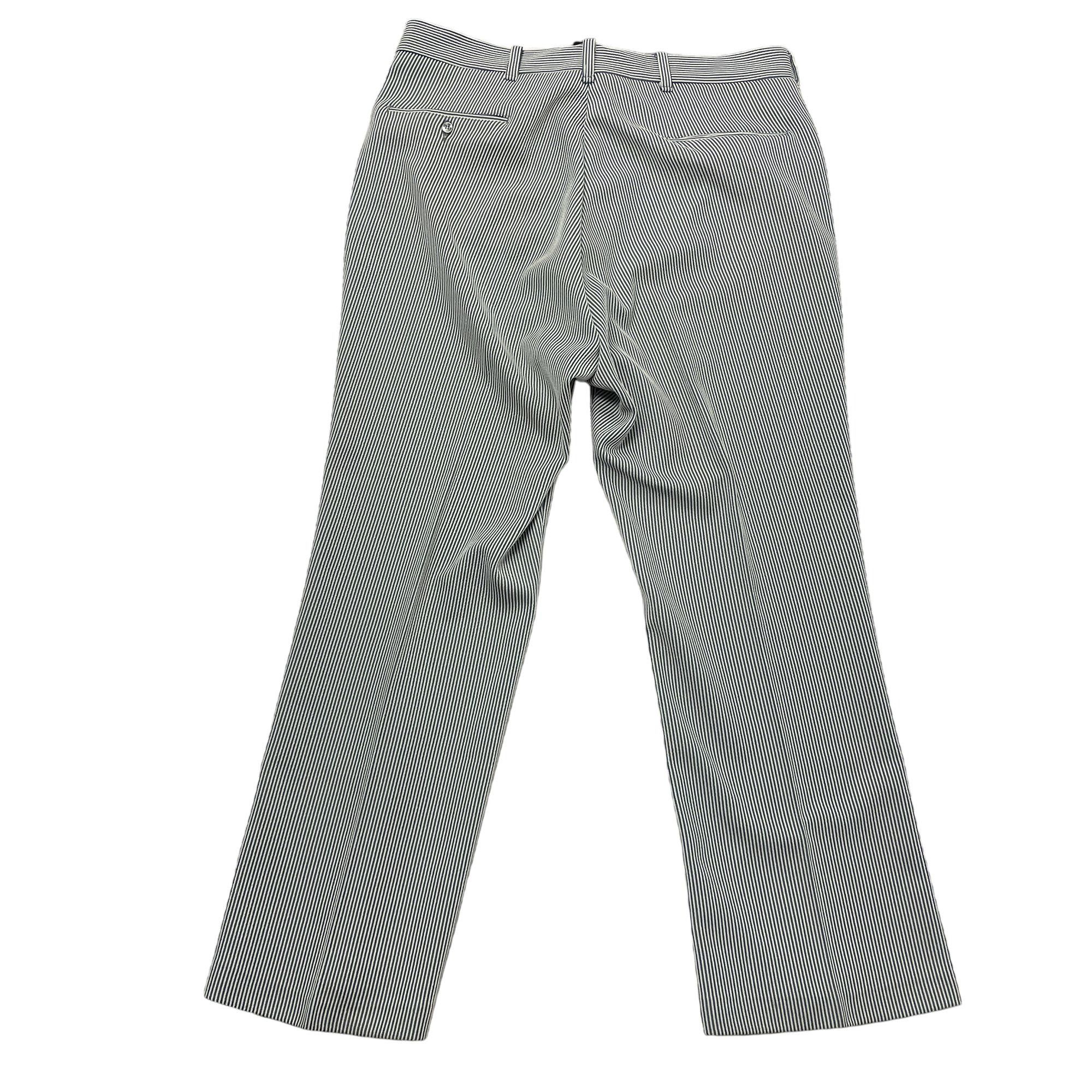 Sears Vtg Kings Road SEARS GREEN White SEERSUCKER Pants Size US 38 / EU 54 - 4 Thumbnail