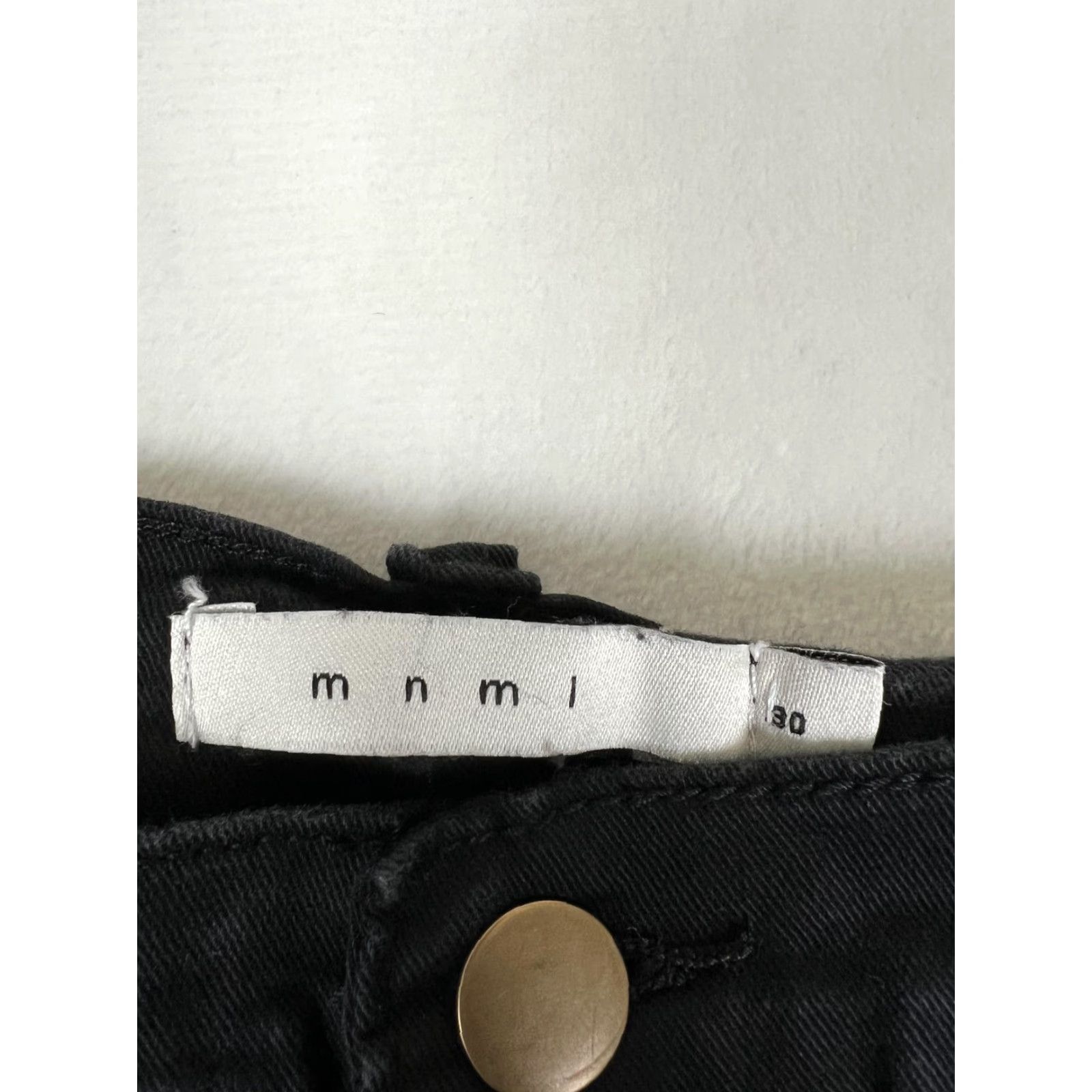 MNML mnml Jeans Mens 30x30 Black Ankle Zip Slim Tapered Utility Pocket Size US 30 / EU 46 - 4 Thumbnail