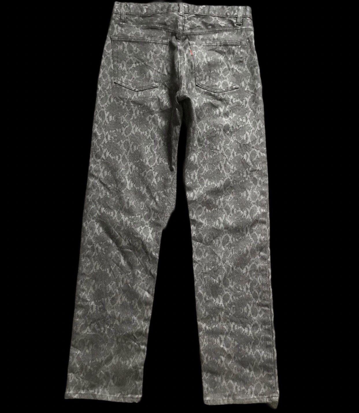 Japanese Brand D98 VELVET GLOVE Japan Snake Skin Street Designer Jeans Size US 30 / EU 46 - 2 Thumbnail