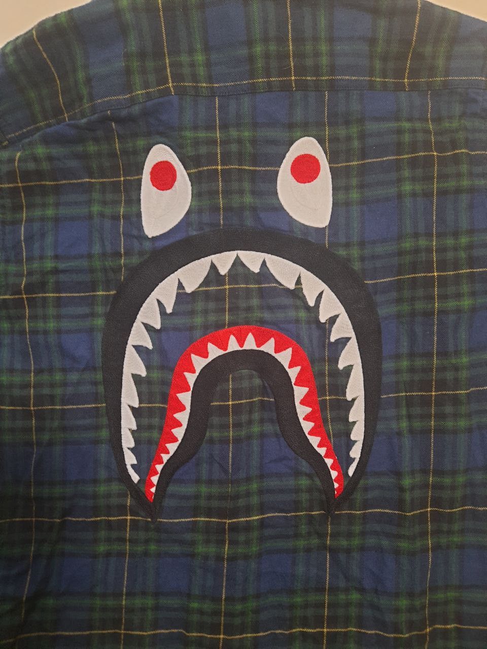 Bape Shark Flannel Shirt Size US M / EU 48-50 / 2 - 6 Thumbnail
