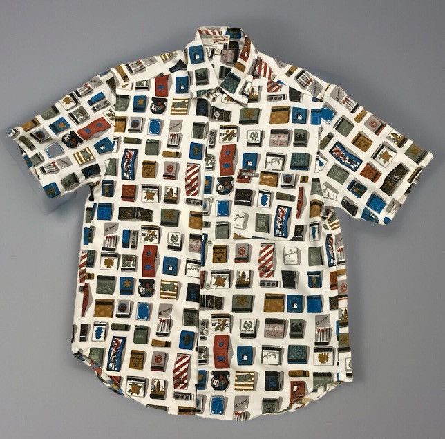 Designer × Guess × Vintage Vintage Guess by Georges Marciano Button Down Matchbox Shirt Size US S / EU 44-46 / 1 - 1 Thumbnail