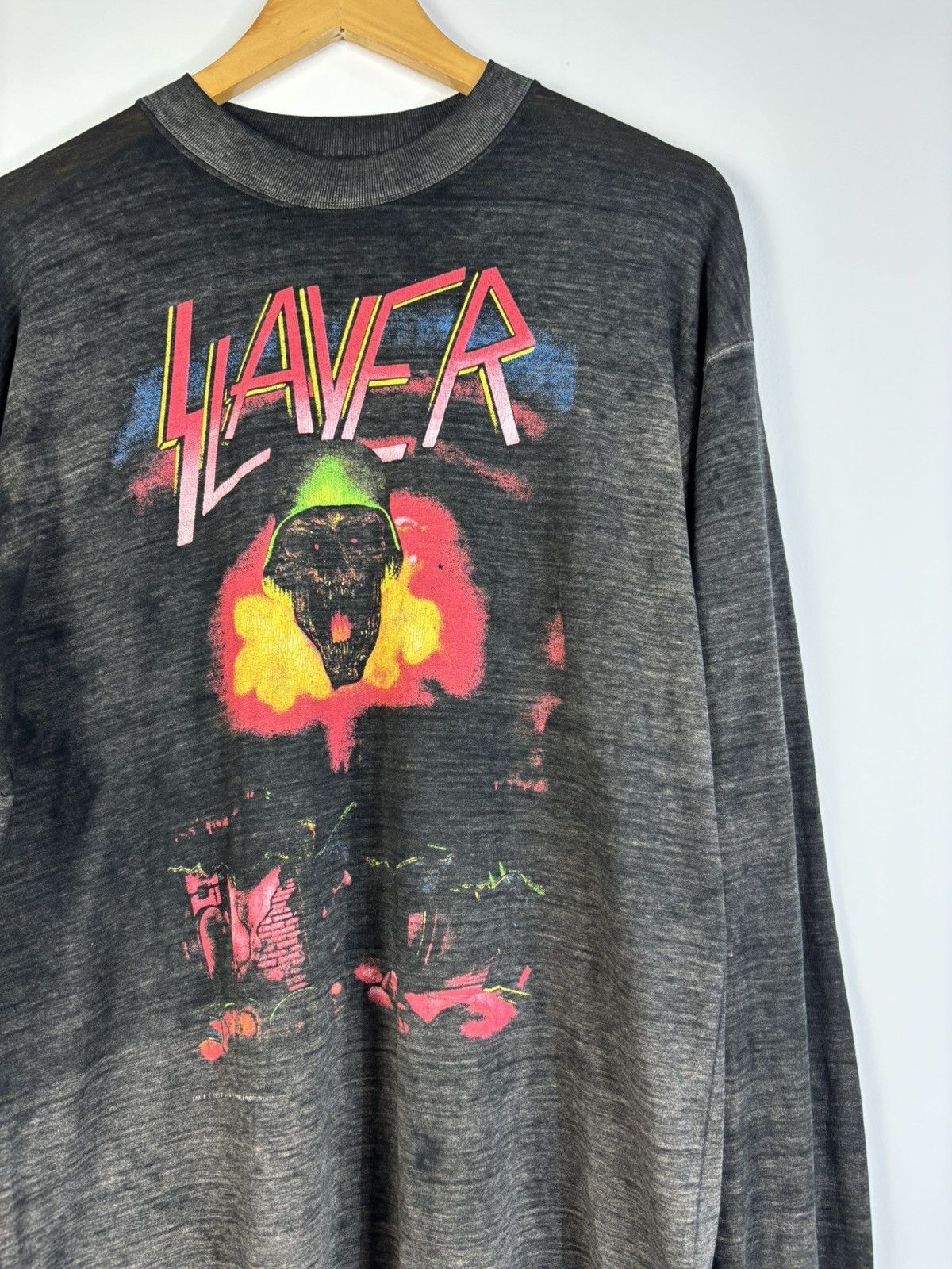 Band Tees Vintage 1993 Paperthin Slayer Monster of rock tour Size US XL / EU 56 / 4 - 3 Thumbnail