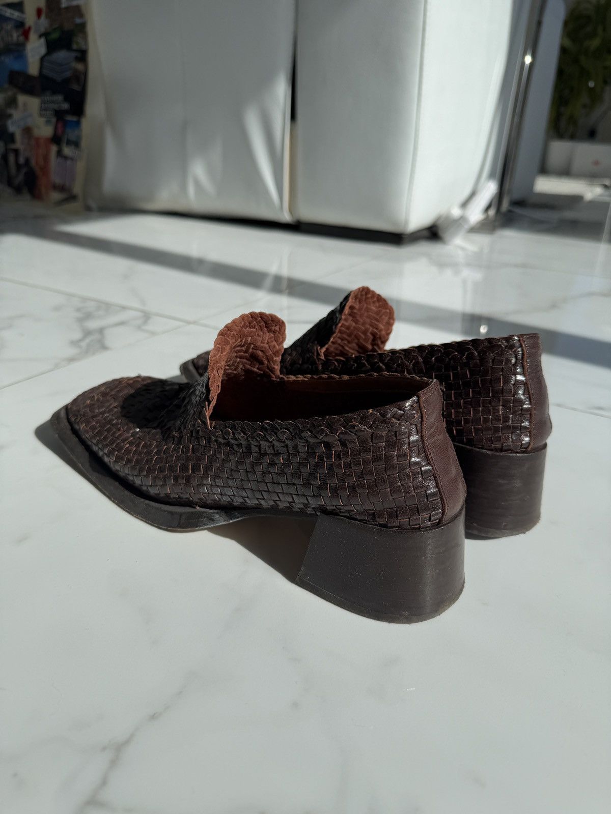 Miista Miista Ligia Brown Woven Loafers Size US 9 / IT 39 - 5 Thumbnail