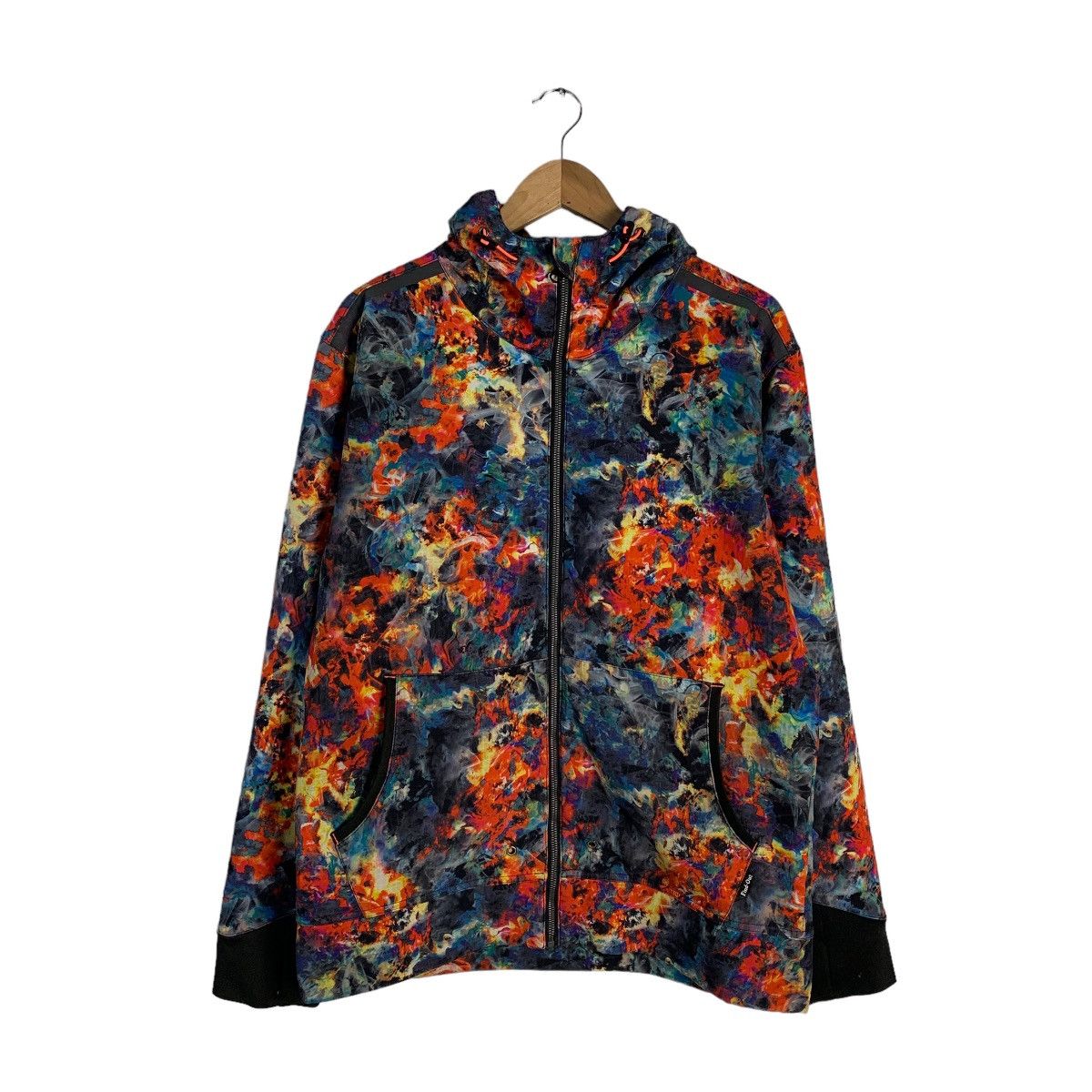 image of Find Out Multicolor Zipper Hoodie, Men's (Size Large)
