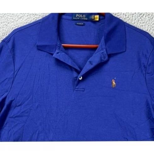 Polo Ralph Lauren Polo Ralph Lauren Shirt Adult Large Purple Classic Fit Polo Flesh Pony Rugby Men Size US L / EU 52-54 / 3 - 2 Thumbnail