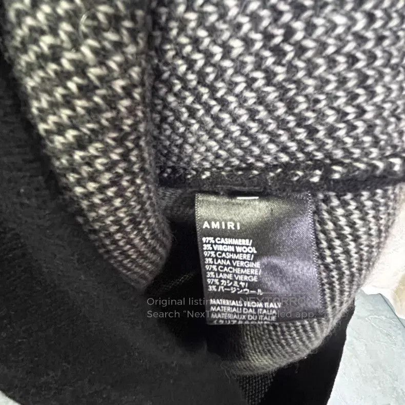 Amiri Amiri Size XS sweater with cigarette butt pattern Size US XS / EU 42 / 0 - 4 Thumbnail