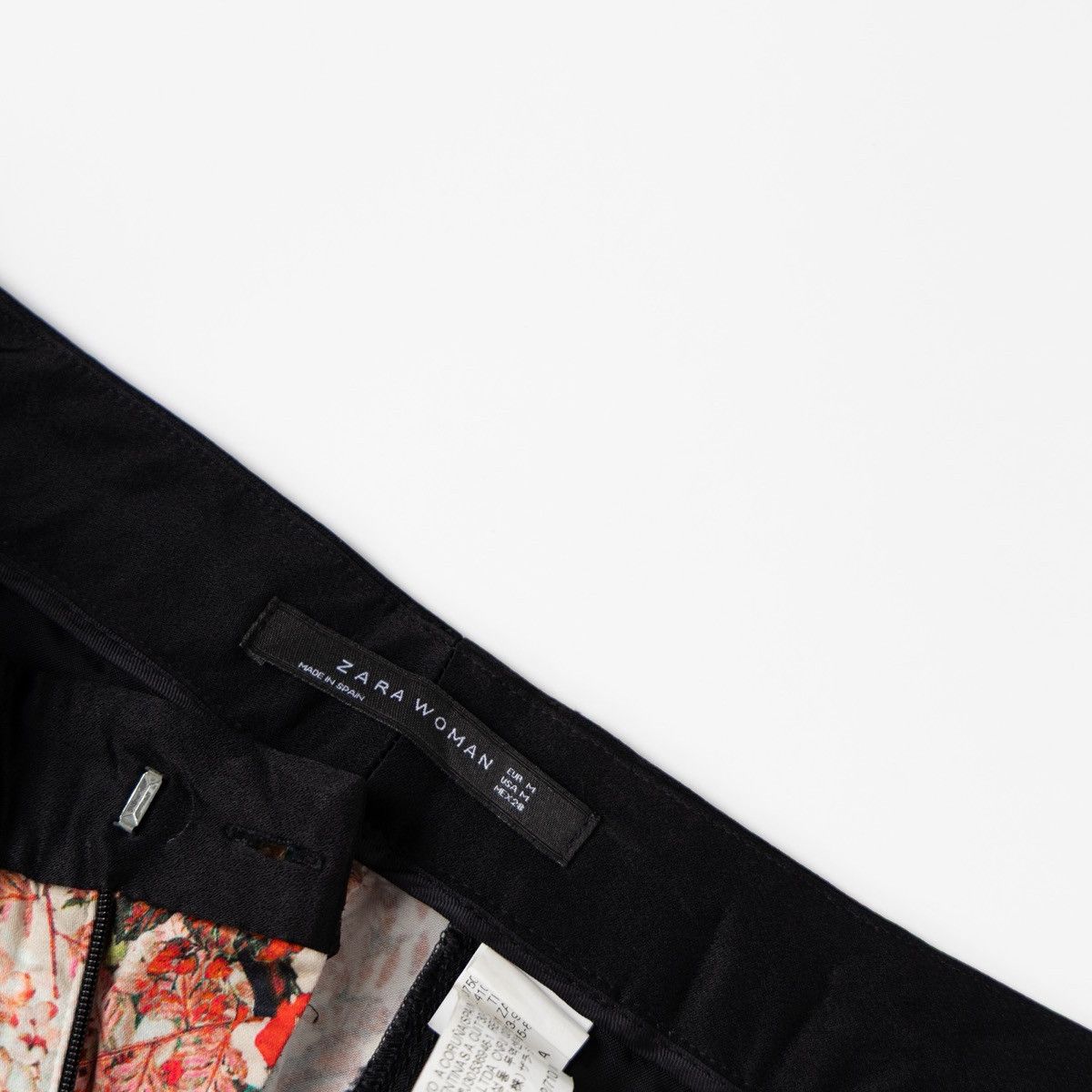 Zara Zara Womens Floral Trousers Multicolor Pants Pockets Casual Size 30" / US 8 / IT 44 - 5 Thumbnail