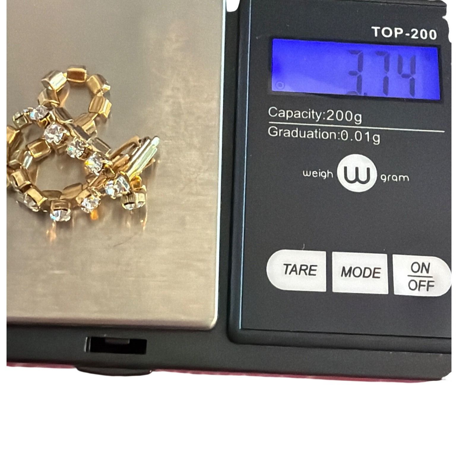 Other Vintage Gold Tone Tennis Bracelet Round Clear Rhinestones Fo Size ONE SIZE - 4 Thumbnail