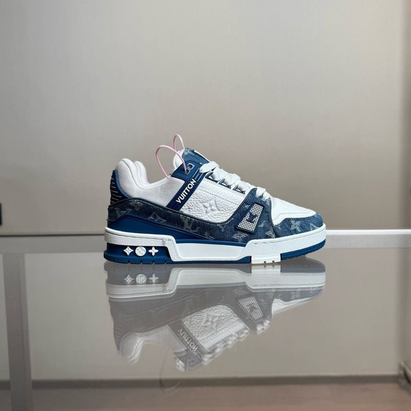 Louis Vuitton Louis Vuitton Denim Low-Top Fashion Sneakers -2508 Size US 7.5 / EU 40-41 - 2 Thumbnail