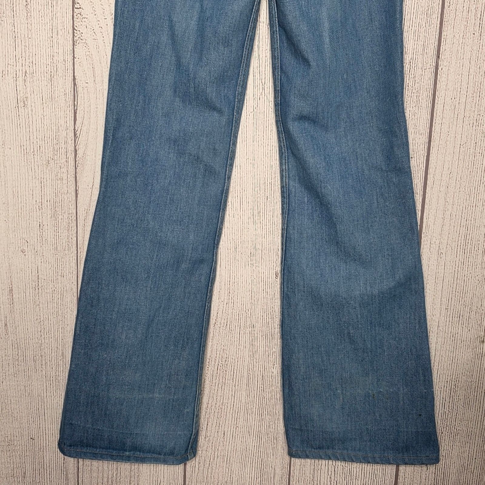 Levi's 70s Levi’s Orange Tab Flare Jeans USA W24 L31 (23x30.5) Size 23" - 5 Thumbnail