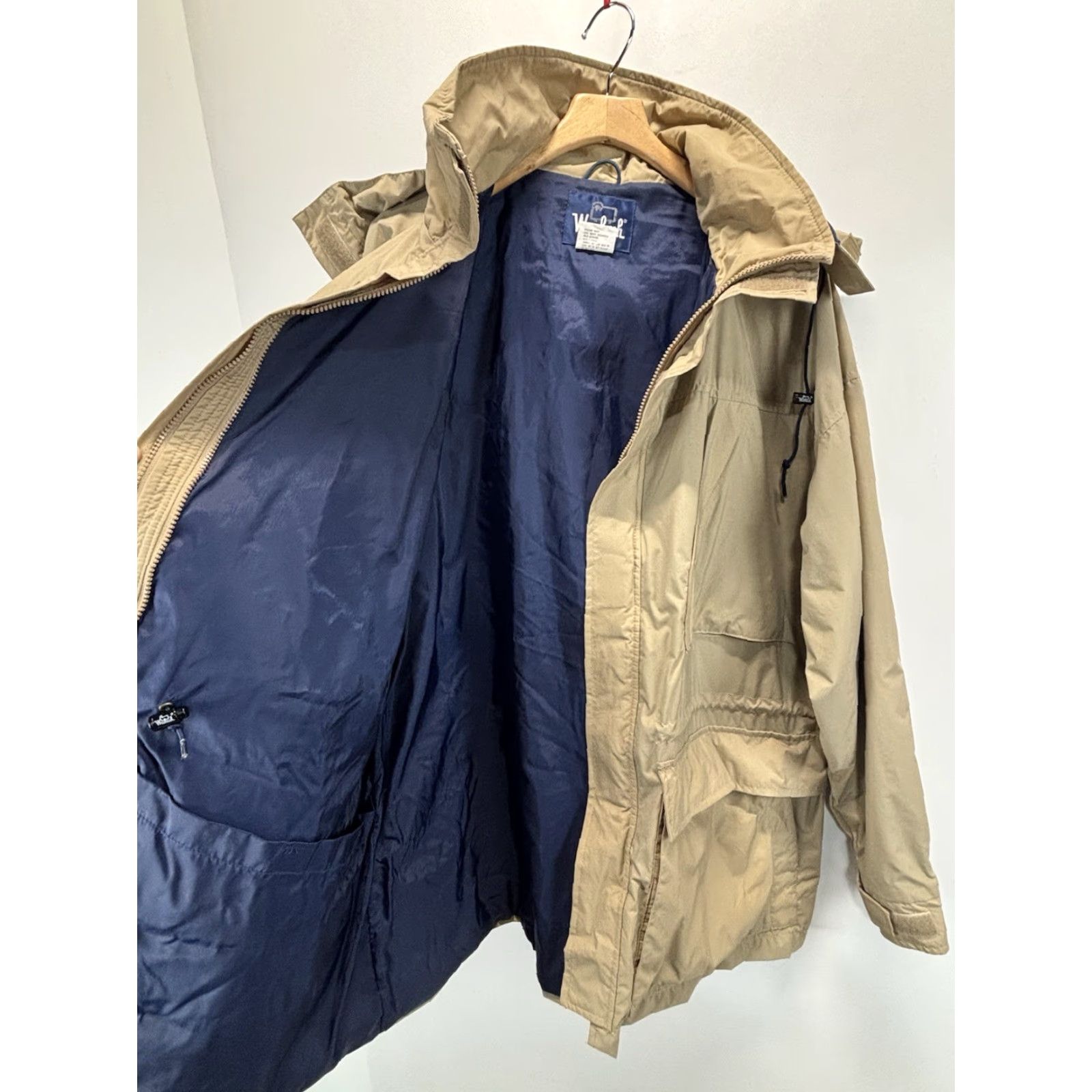 Vintage VINTAGE Woolrich Par ka Jacket Mens L Brown Pockets Detachable Hood Utility Field 90s Parka Mens Jacket Size US L / EU 52-54 / 3 - 4 Thumbnail