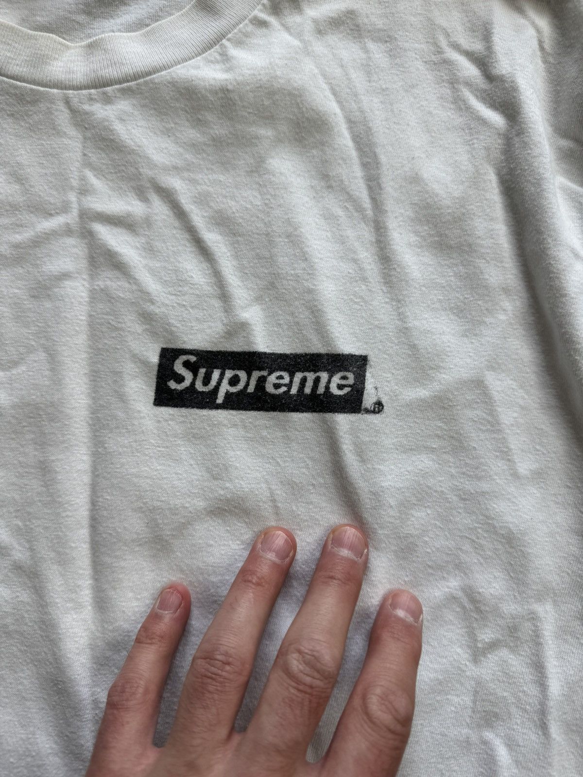 Supreme Supreme Longsleeve Box Logo White Tee Size US L / EU 52-54 / 3 - 4 Thumbnail