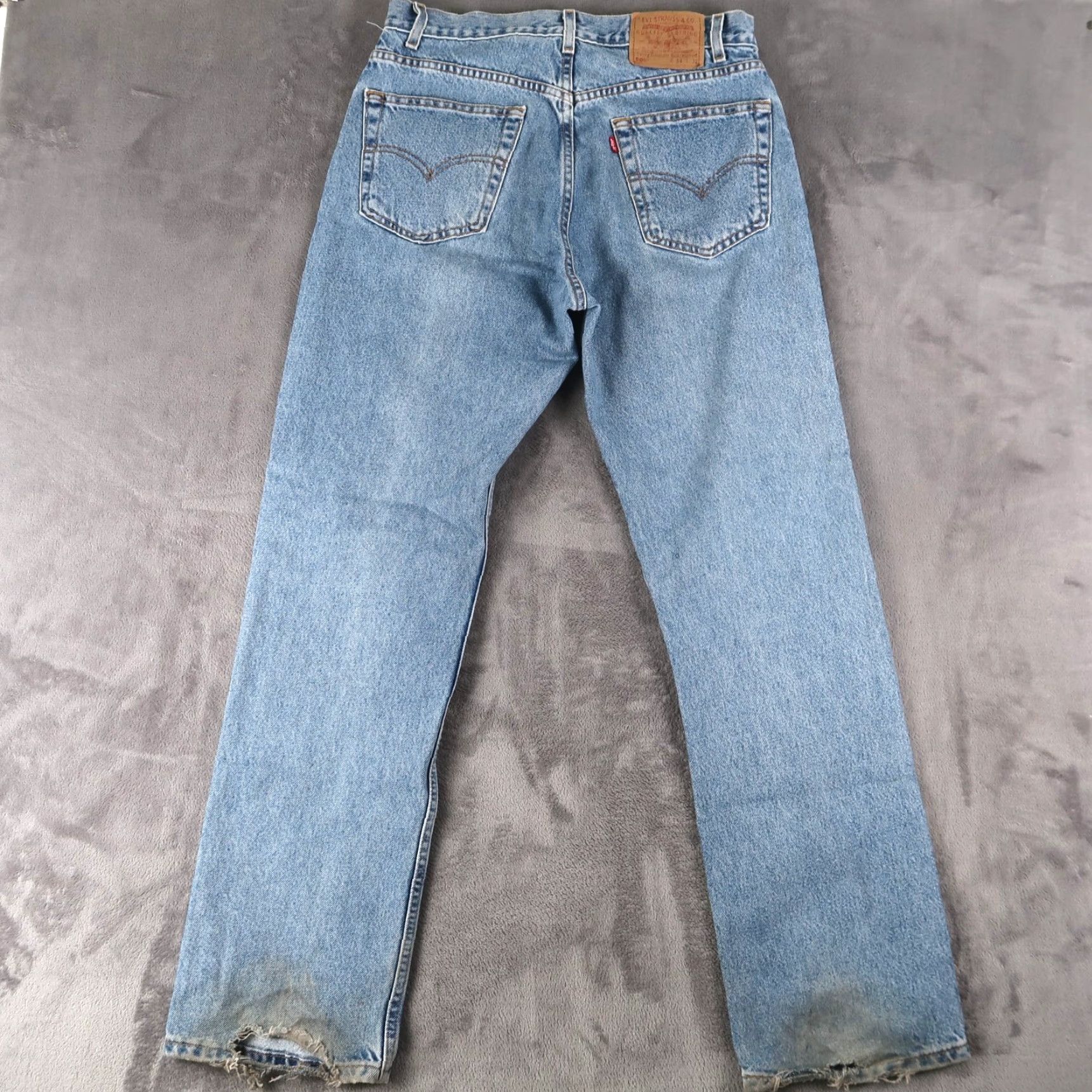 Levi's VINTAGE Levi's 505 Jeans Men Adult Medium Blue 90s Straight 34x32 Size US 34 / EU 50 - 2 Thumbnail