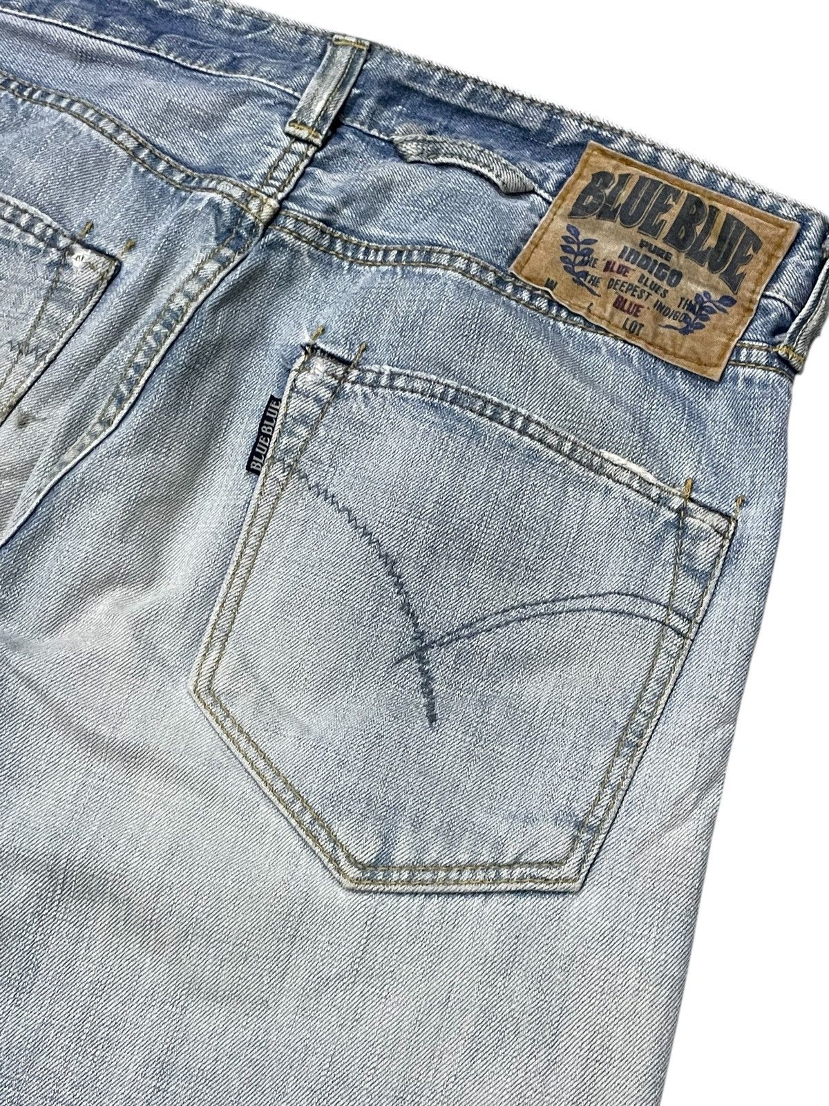 Blue Blue Japan Blue Blue Japan Light Indigo Wash Faded Jeans Size US 30 / EU 46 - 17 Thumbnail