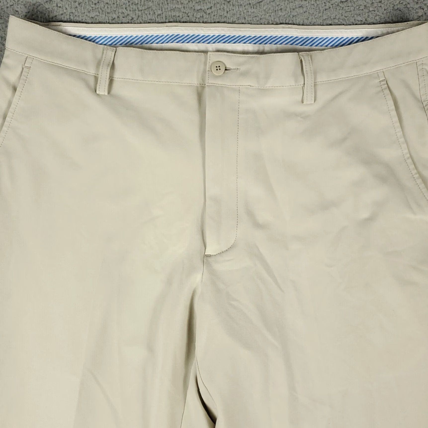 Footjoy FootJoy Chino Pants Mens 38x32 Beige Flat Front Stretch Golf Trousers Size US 38 / EU 54 - 2 Thumbnail