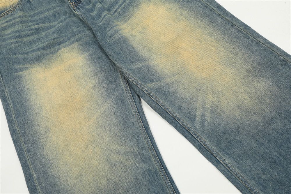 Japanese Brand × Jean Punk distressed washed casual loose straight jeans for men Size US 32 / EU 48 - 7 Thumbnail