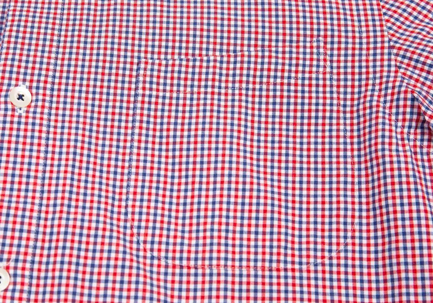 Junya Watanabe Gingham Check Short Sleeve Button-Down Shirt Red/Blue/White Size US S / EU 44-46 / 1 - 7 Thumbnail